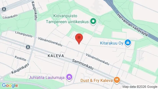 Apartments for rent i Tampere Keskinen - kort over placeringen