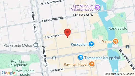 Apartments for rent i Tampere Keskinen - kort over placeringen