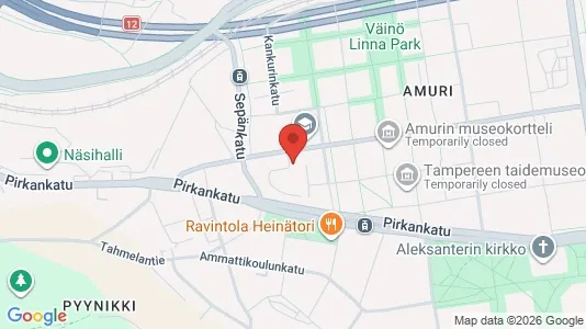 Apartments for rent i Tampere Keskinen - kort over placeringen