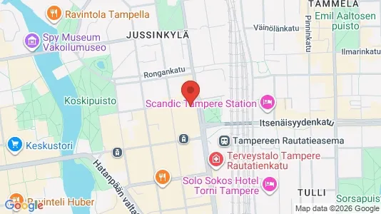 Apartments for rent i Tampere Keskinen - kort over placeringen