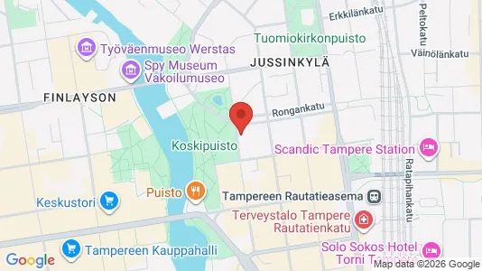 Apartments for rent i Tampere Keskinen - kort over placeringen