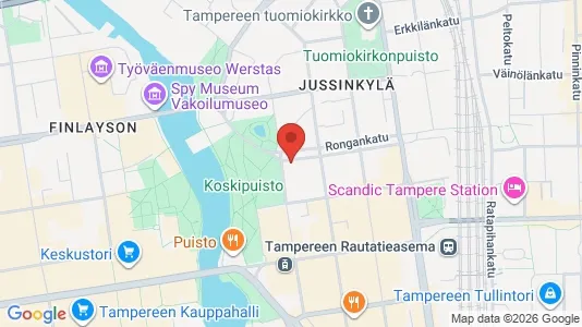 Apartments for rent i Tampere Keskinen - kort over placeringen