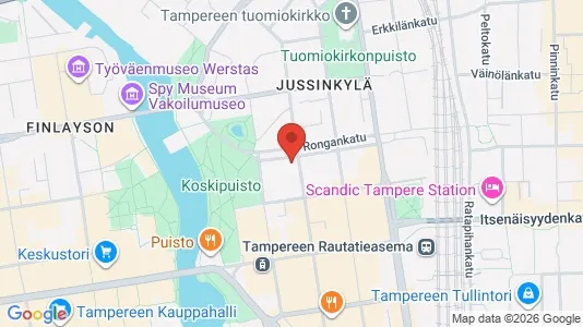 Apartments for rent i Tampere Keskinen - kort over placeringen
