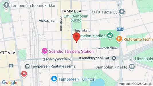 Apartments for rent i Tampere Keskinen - kort over placeringen