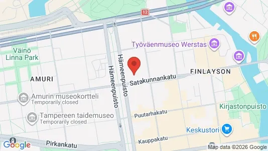 Apartments for rent i Tampere Keskinen - kort over placeringen