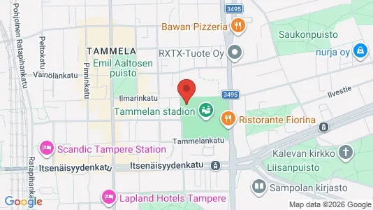 Apartments for rent i Tampere Keskinen - kort over placeringen