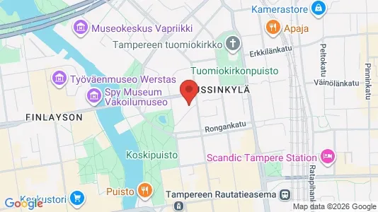 Apartments for rent i Tampere Keskinen - kort over placeringen