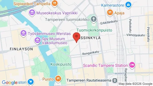 Apartments for rent i Tampere Keskinen - kort over placeringen