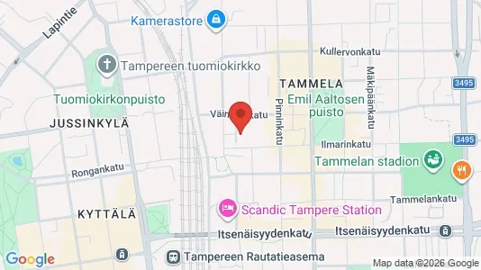 Rooms for rent i Tampere Keskinen - kort over placeringen