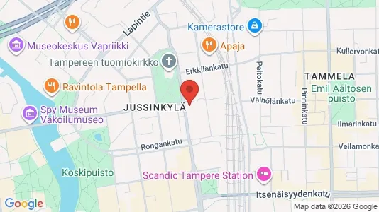 Apartments for rent i Tampere Keskinen - kort over placeringen