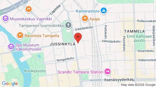 Apartments for rent i Tampere Keskinen - kort over placeringen