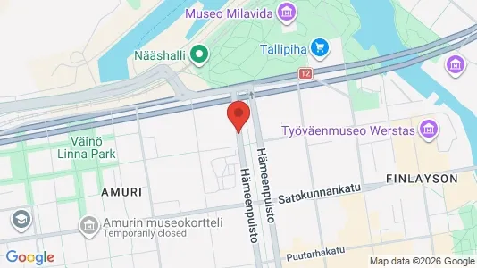 Apartments for rent i Tampere Keskinen - kort over placeringen