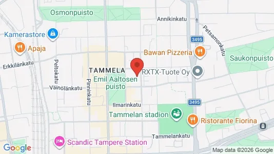 Apartments for rent i Tampere Keskinen - kort over placeringen
