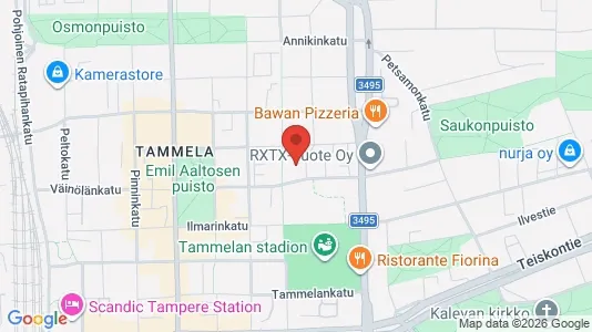 Apartments for rent i Tampere Keskinen - kort over placeringen