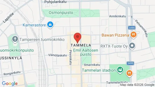 Apartments for rent i Tampere Keskinen - kort over placeringen