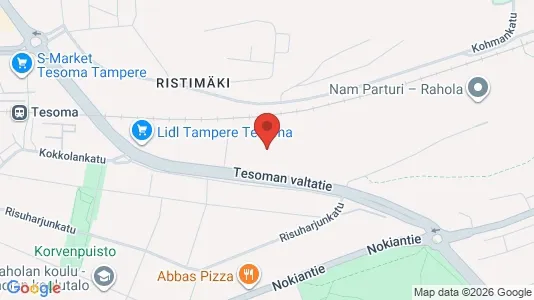 Apartments for rent i Tampere Keskinen - kort over placeringen