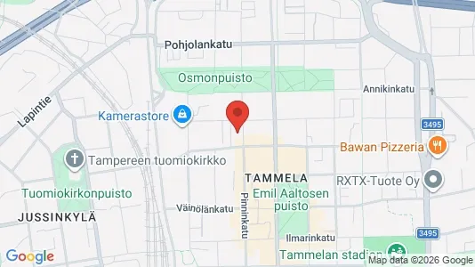 Apartments for rent i Tampere Keskinen - kort over placeringen