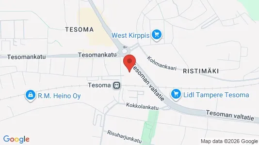 Apartments for rent i Tampere Lounainen - kort over placeringen