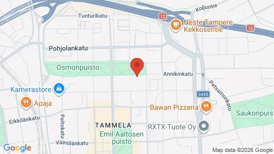 Apartments for rent i Tampere Keskinen - kort over placeringen