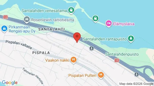 Rooms for rent i Tampere Lounainen - kort over placeringen