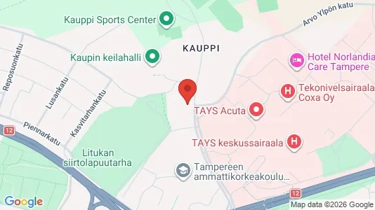 Apartments for rent i Tampere Keskinen - kort over placeringen