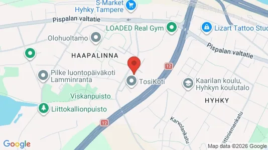 Apartments for rent i Tampere Keskinen - kort over placeringen