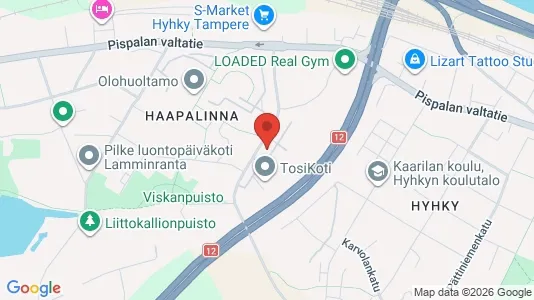 Apartments for rent i Tampere Keskinen - kort over placeringen