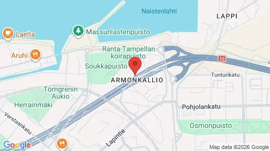 Apartments for rent i Tampere Keskinen - kort over placeringen