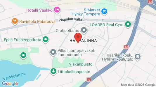Apartments for rent i Tampere Lounainen - kort over placeringen