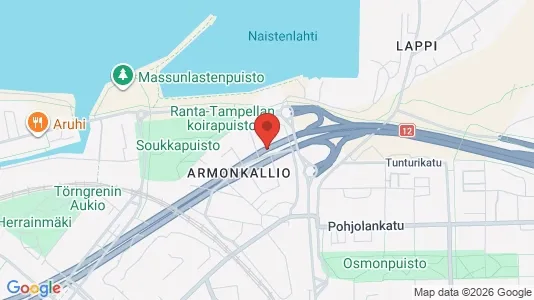 Apartments for rent i Tampere Keskinen - kort over placeringen