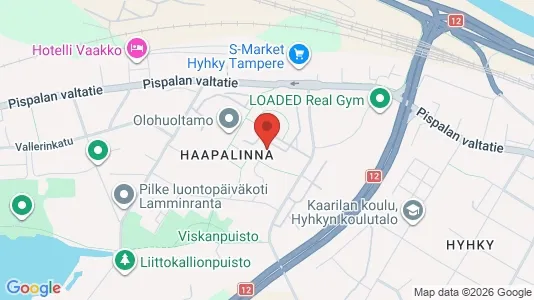 Apartments for rent i Tampere Keskinen - kort over placeringen