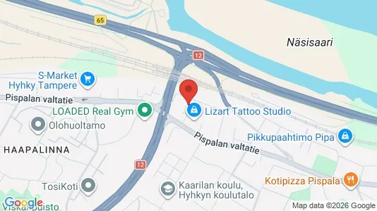 Apartments for rent i Tampere Keskinen - kort over placeringen