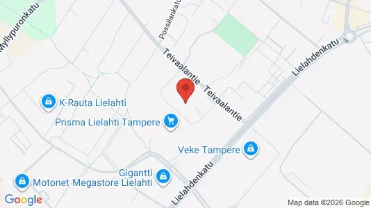 Apartments for rent i Tampere Luoteinen - kort over placeringen