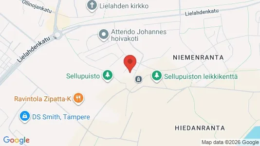 Apartments for rent i Tampere Luoteinen - kort over placeringen