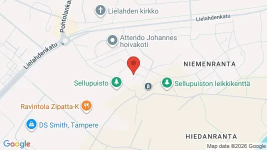 Apartments for rent i Tampere Luoteinen - kort over placeringen