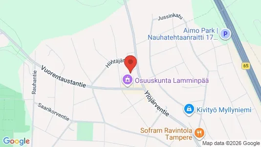 Apartments for rent i Tampere Lounainen - kort over placeringen