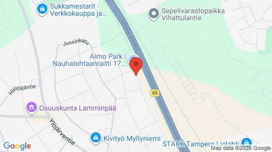 Apartments for rent i Tampere Keskinen - kort over placeringen