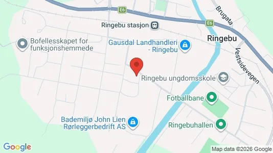 Apartments for rent i Ringebu - kort over placeringen