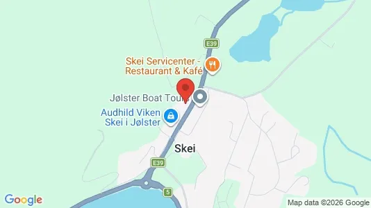 Apartments for rent i Jølster - kort over placeringen