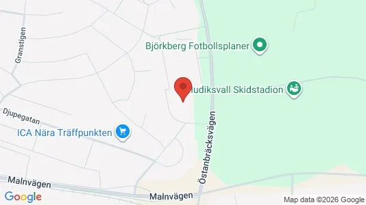 Apartments for rent i Hudiksvall - kort over placeringen