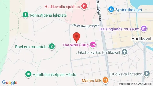 Apartments for rent i Hudiksvall - kort over placeringen