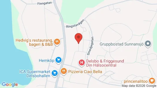 Apartments for rent i Hudiksvall - kort over placeringen