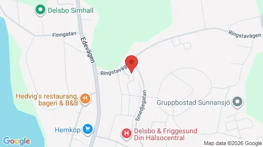 Apartments for rent i Hudiksvall - kort over placeringen