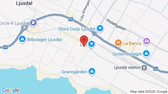 Apartments for rent i Ljusdal - kort over placeringen