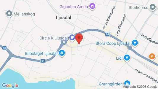 Apartments for rent i Ljusdal - kort over placeringen