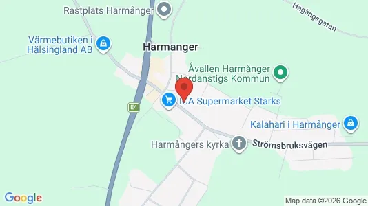 Apartments for rent i Nordanstig - kort over placeringen