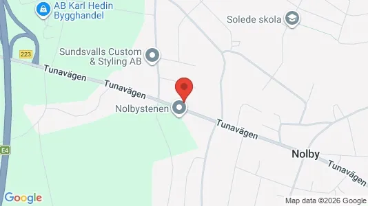Apartments for rent i Sundsvall - kort over placeringen