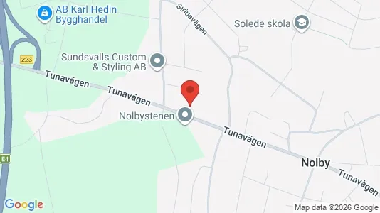 Apartments for rent i Sundsvall - kort over placeringen