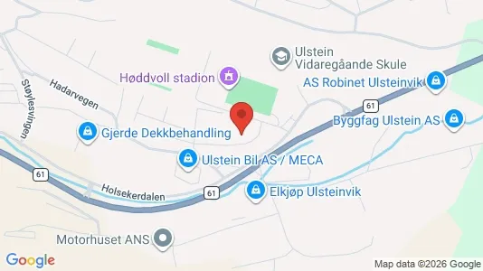 Rooms for rent i Ulstein - kort over placeringen