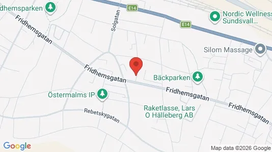 Apartments for rent i Sundsvall - kort over placeringen
